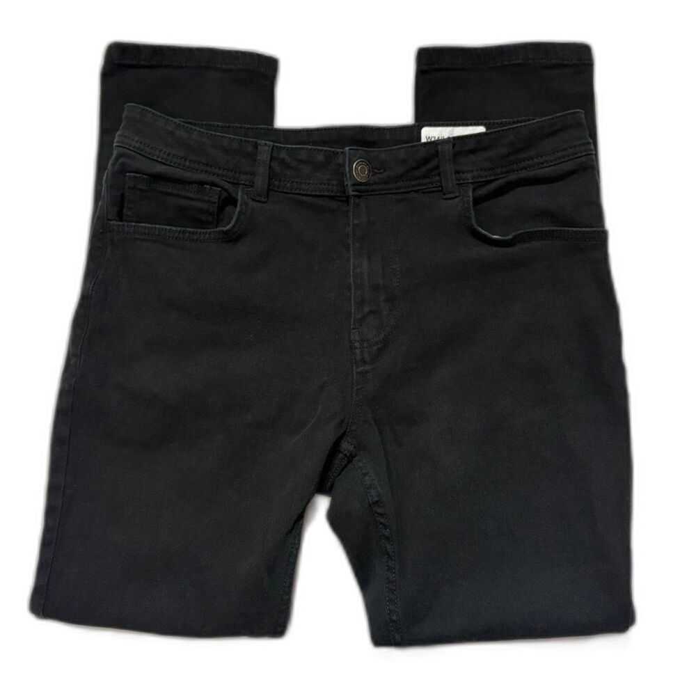 Denim Co Mens Slim Fit Jeans 34 Black Stretch 5-Pocket Primark Minimalist Casual